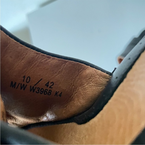 Born Concept Leather Wedge Slide Sandals in Black Size 10 - Picture 6 of 7